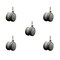Service Caster 2'' Gray Floor Safe Twin Wheel Casters 5/16 Threaded Stem, 5PK SCC-TS02S50-TPR-GRY-5161810-5 - alternate 1